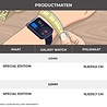 Strap-it® Strap-it Samsung Galaxy Watch 42mm Special Edition band (zwart/geel) Strap-it® Strap-it Samsung Galaxy Watch 42mm Special Edition band (zwart/geel)