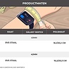 Strap-it® Strap-it Samsung Galaxy Watch 42mm roestvrij stalen band (zilver) Strap-it® Strap-it Samsung Galaxy Watch 42mm roestvrij stalen band (zilver)