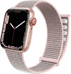 Strap-it® Strap-it Apple Watch nylon loop bandje (roze)
