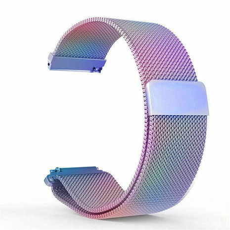 Strap-it® Strap-it OnePlus Watch Milanese band (regenboog)