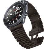 Strap-it® Samsung Galaxy Watch 3 45mm Presidential stalen band (zwart)