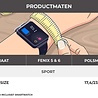 Strap-it® Strap-it Garmin Fenix 5 / 6 sport band (zwart/wit) Strap-it® Strap-it Garmin Fenix 5 / 6 sport band (zwart/wit)