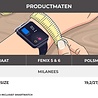 Strap-it® Strap-it Garmin Fenix 5 / 6 Milanese band (zwart) Strap-it® Strap-it Garmin Fenix 5 / 6 Milanese band (zwart)