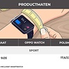 Strap-it® Strap-it Oppo Watch sport bandje (zwart/grijs) Strap-it® Strap-it Oppo Watch sport bandje (zwart/grijs)