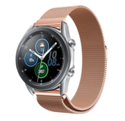 Strap-it® Samsung Galaxy Watch 3 Milanese band 45mm (rosé goud)