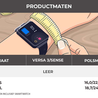 Strap-it® Strap-it Fitbit Sense leren bandje (donkerbruin) Strap-it® Strap-it Fitbit Sense leren bandje (donkerbruin)