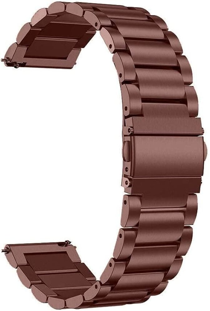 Strap-it® Strap-it Samsung Galaxy Watch 46mm stalen band (brons-goud)