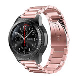 Strap-it® Samsung Galaxy Watch 46mm stalen band (rosé pink) Strap-it® Samsung Galaxy Watch 46mm stalen band (rosé pink)