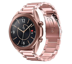 Strap-it® Samsung Galaxy Watch 3 stalen band 41mm (rosé pink)