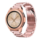 Strap-it® Samsung Galaxy Watch 42mm stalen band (rosé pink)