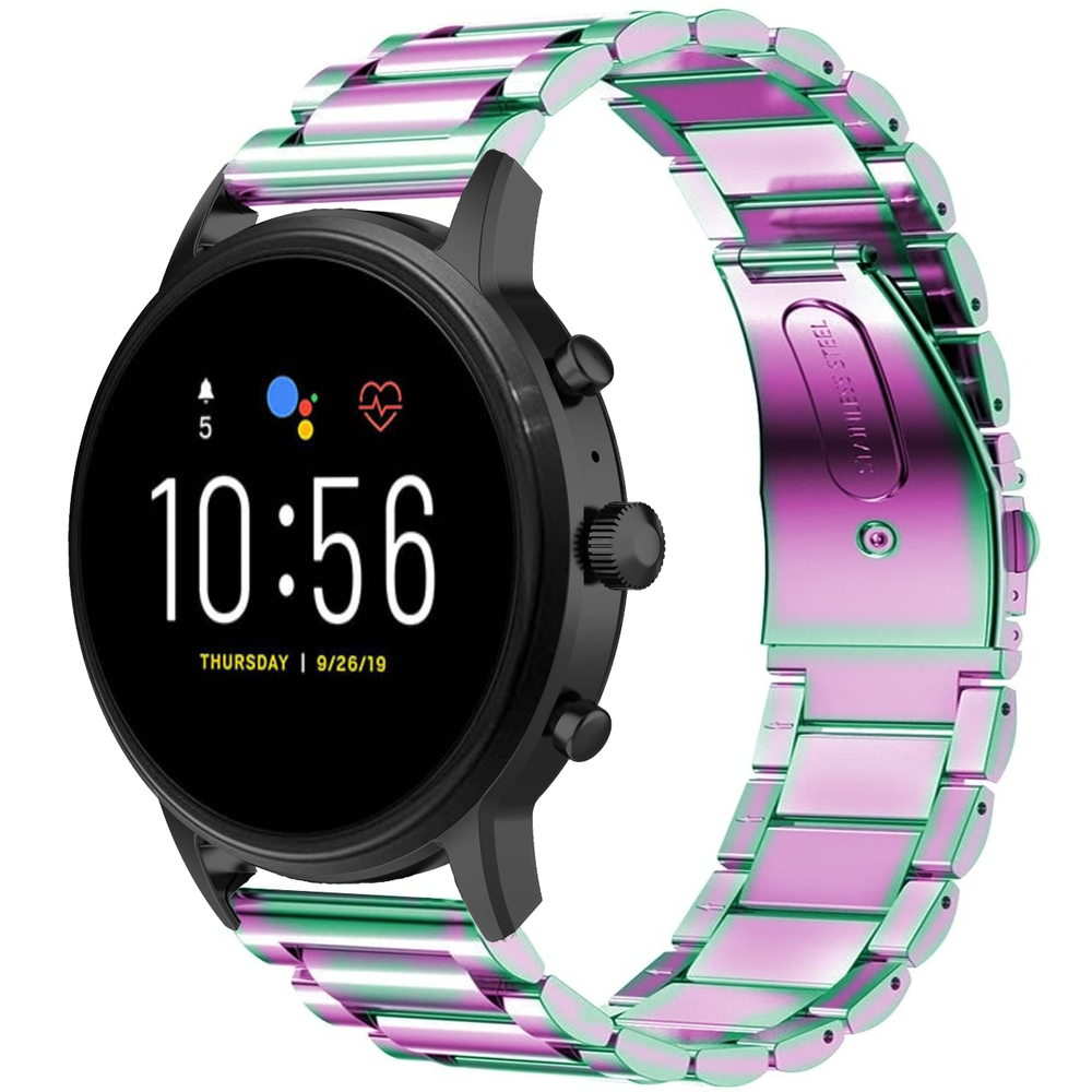 Strap-it® Strap-it Fossil Gen 5 stalen band (regenboog) Strap-it® Strap-it Fossil Gen 5 stalen band (regenboog)