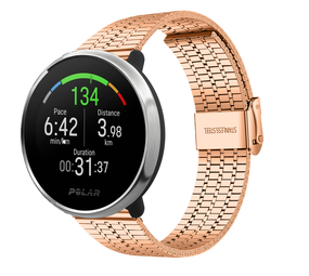 Strap-it® Polar Unite roestvrij stalen band (rosé goud)
