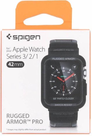 Spigen Spigen Rugged Armor Pro  Apple Watch bandje (zwart)