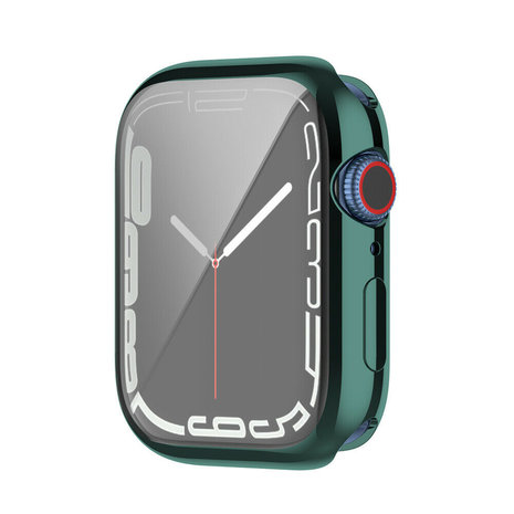 Strap-it® Strap-it Apple Watch 7/8/9 TPU case 41mm (groen)