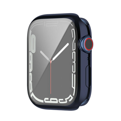 Strap-it® Strap-it Apple Watch 7/8/9 TPU case 41mm (donkerblauw)