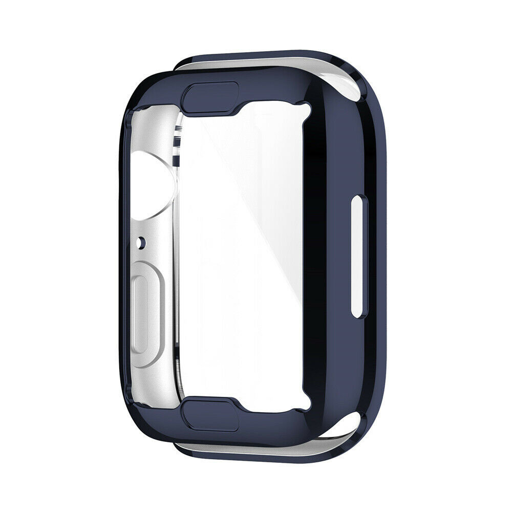 Strap-it® Strap-it Apple Watch 7/8/9 TPU case 41mm (donkerblauw)