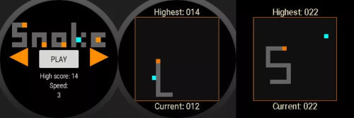 Games on smartwatch