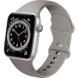 Strap-it® Apple Watch siliconen bandje (grijs)