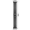 Strap-it® Strap-it Fitbit Sense stalen vis band (zwart) Strap-it® Strap-it Fitbit Sense stalen vis band (zwart)