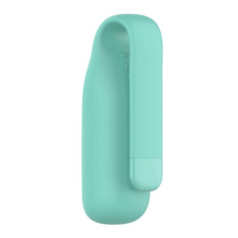 Strap-it® Strap-it Fitbit Luxe siliconen clip (aqua)