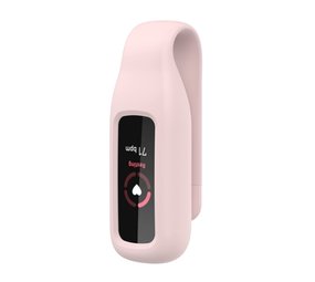 Strap-it® Fitbit Luxe siliconen clip (roze)