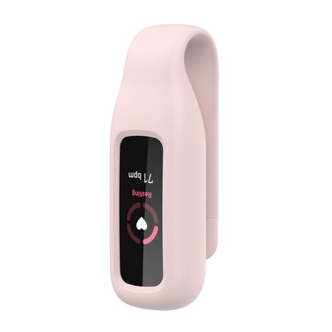 Strap-it® Strap-it Fitbit Luxe siliconen clip (roze)