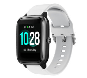 Strap-it® ID205L siliconen bandje (wit)