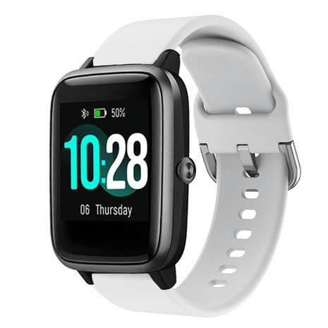 Strap-it® Strap-it ID205L siliconen bandje (wit)