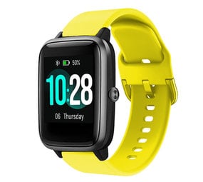 Strap-it® ID205L siliconen bandje (geel)