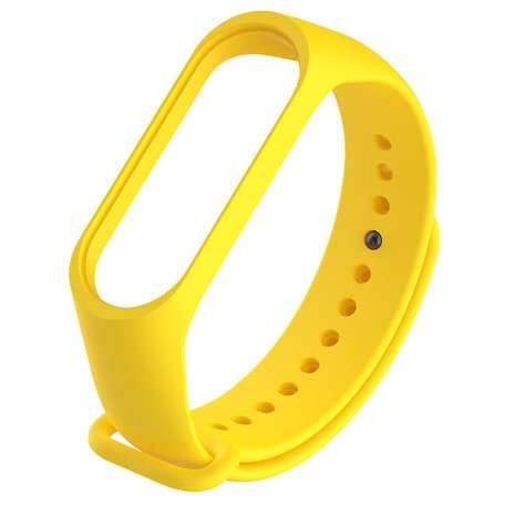 Strap-it® Strap-it Xiaomi Mi band 3 / 4 siliconen bandje (geel)