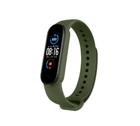 Strap-it® Xiaomi Mi Band 6  siliconen bandje (groen)