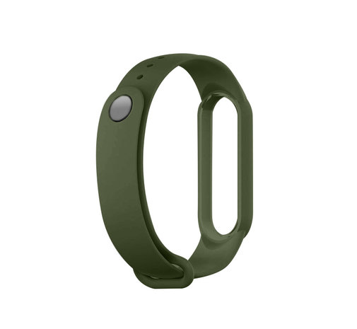 Strap-it® Strap-it Xiaomi Mi Band 6  siliconen bandje (groen)