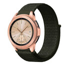 Strap-it® Strap-it Samsung Galaxy Watch 42mm nylon band (donkergroen)