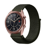 Strap-it® Samsung Galaxy Watch 3 - 41mm nylon band (donkergroen)