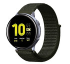 Strap-it® Strap-it Samsung Galaxy Watch Active nylon band (donkergroen)