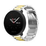 Strap-it® Polar Ignite 2 stalen band (zilver/goud)