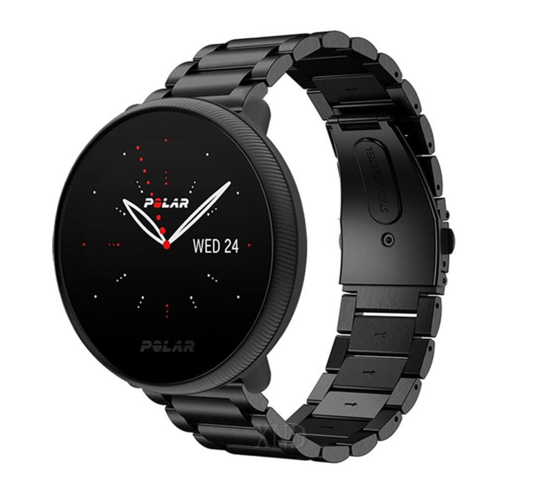 Strap-it® Strap-it Polar Ignite 2 stalen band (zwart)