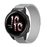 Strap-it® Garmin Venu 2 Milanese band - 45mm - zilver