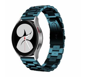 Strap-it® Samsung Galaxy Watch 4 - 40mm stalen band (donkergroen)