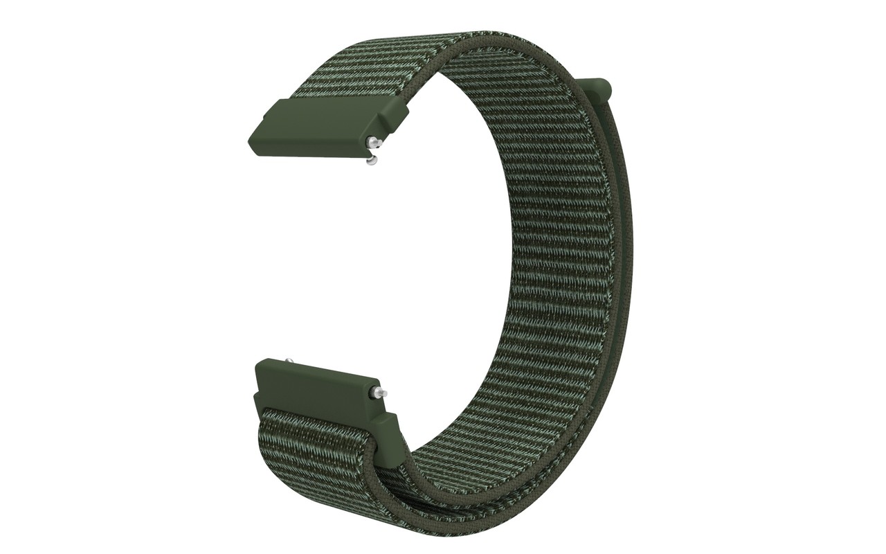 Strap-it® Strap-it Garmin Venu 2s nylon band - 40mm -donkergroen