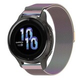Strap-it® Garmin Venu 2s Milanese band - 40mm - regenboog