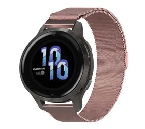 Strap-it® Garmin Venu 2s Milanese band - 40mm - roze