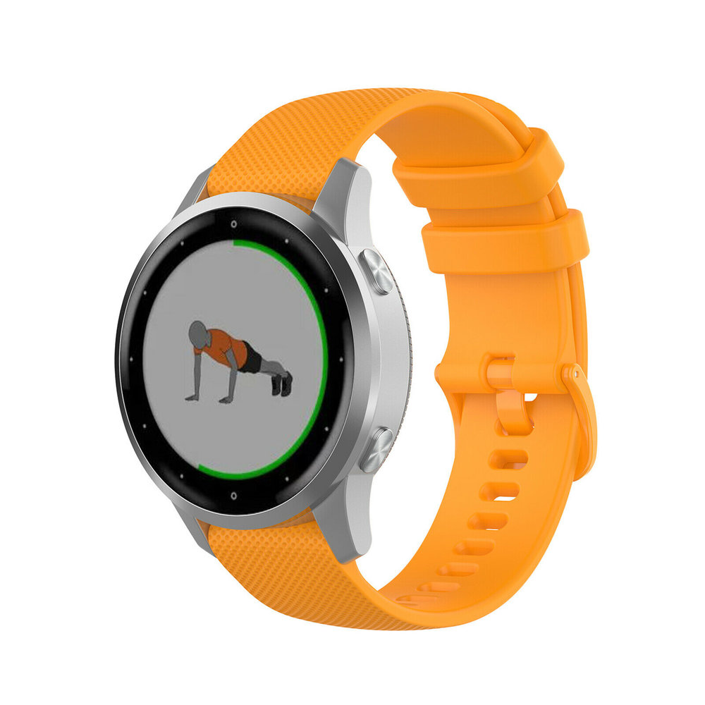 Strap-it® Strap-it Garmin Vivoactive 4s silicone band - 40mm - oranje