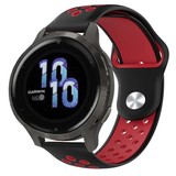 Strap-it® Garmin Venu 2s sport bandje - 40mm - zwart/rood