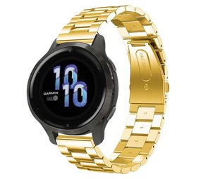 Strap-it® Garmin Venu 2s stalen band - 40mm - goud Strap-it® Garmin Venu 2s stalen band - 40mm - goud