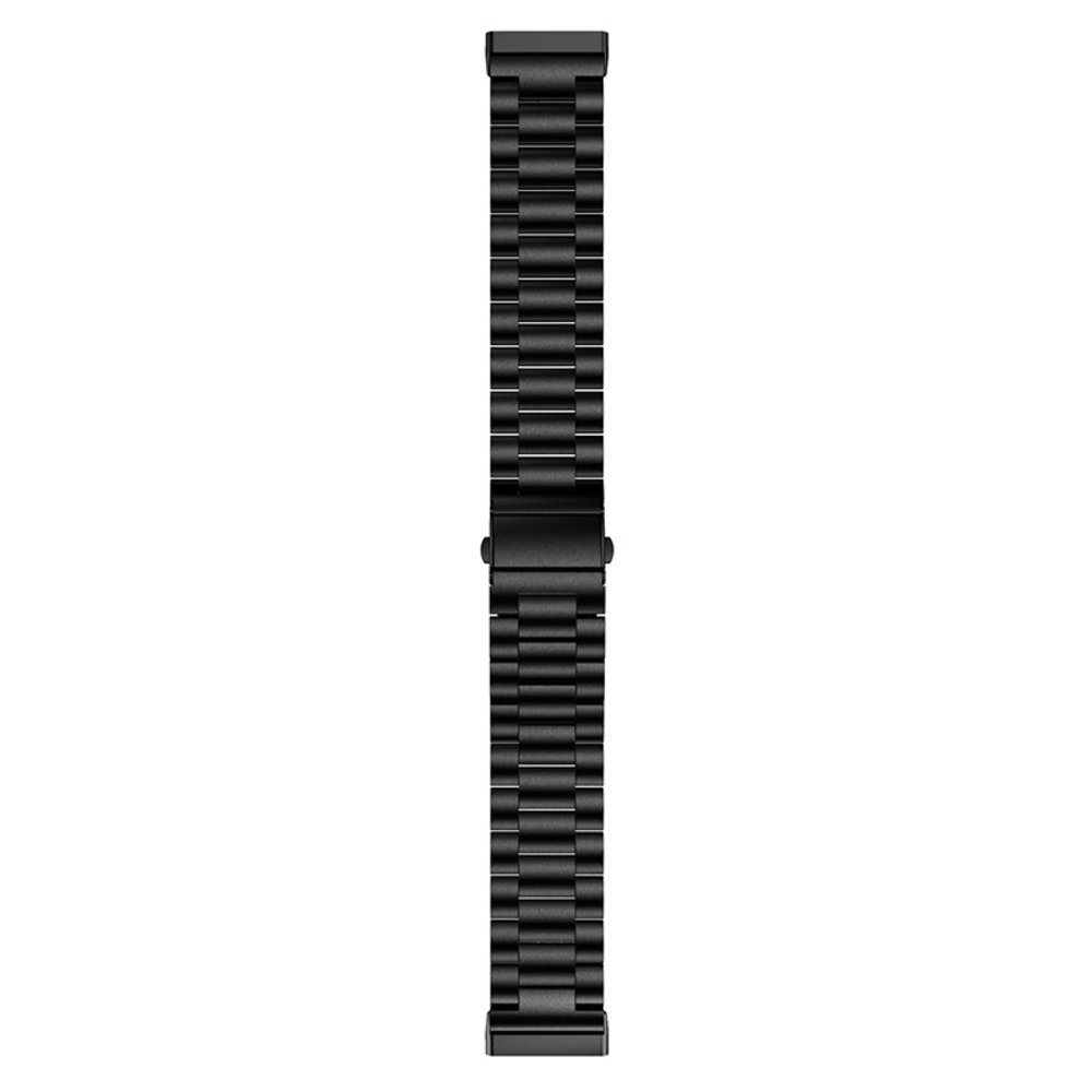Strap-it® Strap-it Fitbit Versa 3 stalen bandje (zwart)