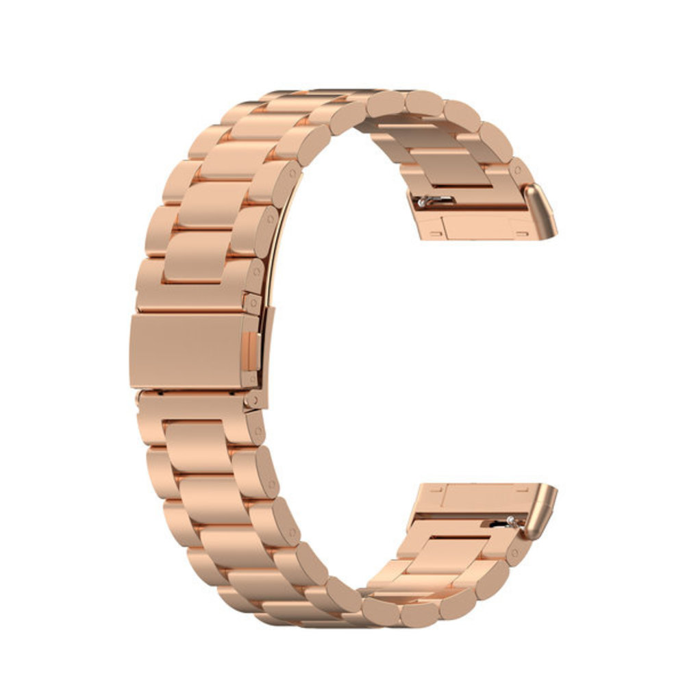 Strap-it® Strap-it Fitbit Sense stalen bandje (rosé goud)