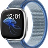 Strap-it® Strap-it Fitbit Sense nylon bandje (lichtblauw) Strap-it® Strap-it Fitbit Sense nylon bandje (lichtblauw)