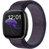 Strap-it® Fitbit Sense nylon bandje (indigo blauw)