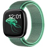 Strap-it® Fitbit Versa 3 nylon bandje (mint groen)